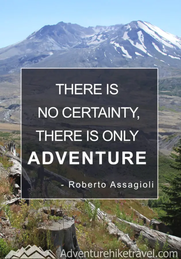 "There is no certainty, there is only adventure." - Roberto Assagioli