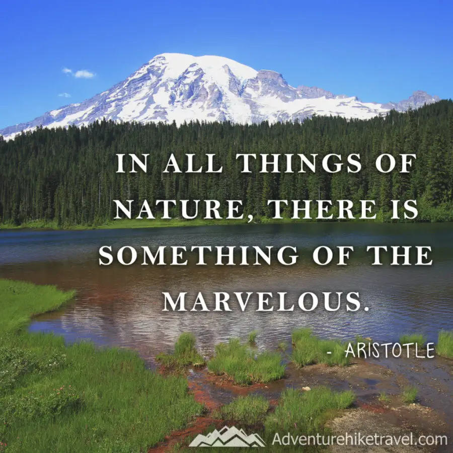 30 Inspirational Sayings and Quotes about Nature: “In all things of nature there is something of the marvelous.” ― Aristotle