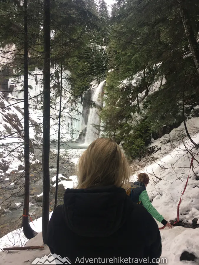 Franklin Falls Trail Winter Hiking Washington State