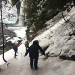 Franklin Falls Trail Winter Hiking Washington State . No snowshoes are needed. The ground is extremely hard packed from the amount of foot traffic this popular hiking trail receives causing the path to become be very slick and icy. Some sections of the trail were especially dicey to get over. The worst spot was the narrow inclined decent down to the falls. There is a rope attached for people to grab onto on the way down but I still saw people slip and fall.