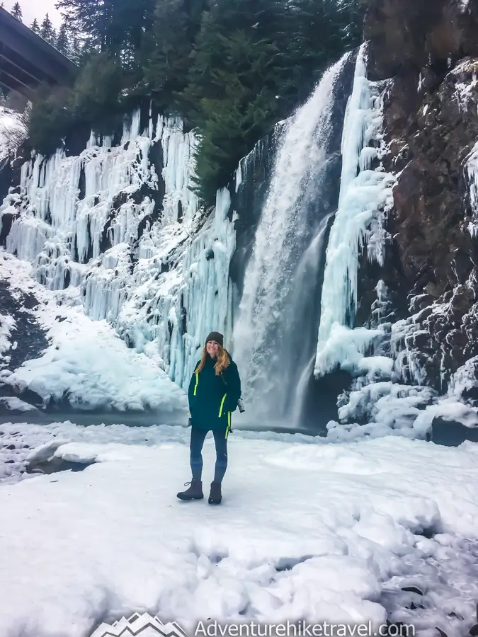 franklin falls winter hike. Franklin Falls in the winter is absolutely stunning! If you live in Western Washington, this easy winter hike is definitely one to add onto your bucket list. This winter wonderland is truly incredible. I have been hearing about this hike for years but did not get a chance to go do it until about a week ago.