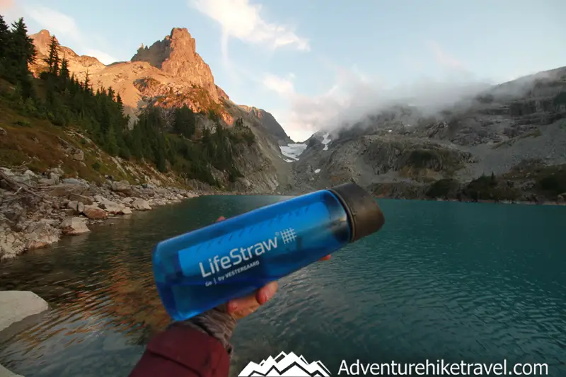 A Personal Water Filter (Life Straw) Lightens the Load