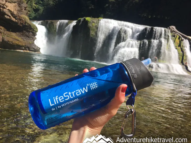 So my review is that I think The LifeStraw Go Water Filter Bottle with 2-Stage Integrated Filter Straw for Hiking is absolutely amazing! I love love love this product and will continue using this on my hiking adventures.