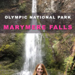 Hiking trails with waterfalls in Washington State. Marymere Falls, Olympic National Park