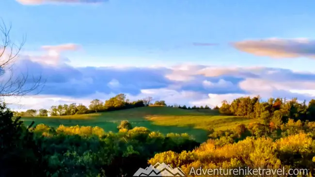 View of the hillside in Greenville, Virginia