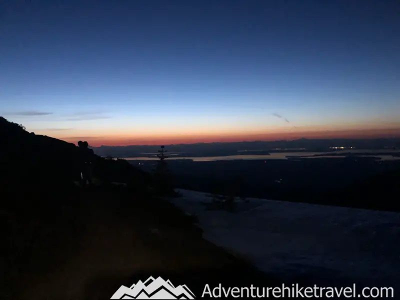 View from Mt. Townsand in Olympic National Park at Sunrise.