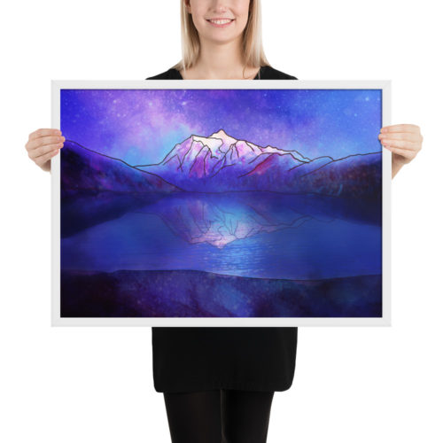 Mount Shuksan Art Series Framed matte paper poster $55.00 – $70.00 Show off your love of the Pacific Northwest with this gorgeous Adventure Hike Travel, Mount Shuksan Art Series Framed matte paper poster.