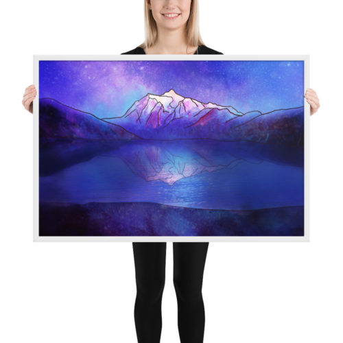 Mount Shuksan Art Series Framed matte paper poster $55.00 – $70.00 Show off your love of the Pacific Northwest with this gorgeous Adventure Hike Travel, Mount Shuksan Art Series Framed matte paper poster.