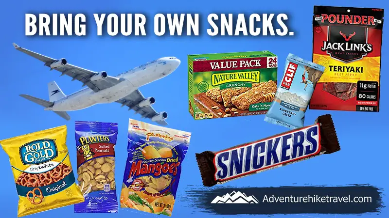 5 Travel Tips for Less Stress: Bring your own snacks. If traveling by car, especially with young children, this can prevent the need for additional stops on a road trip and also save you money, as buying snacks from a store along the way will be more expensive than supplying your own from home. You never know when your vehicle may decide to break down, sometimes causing lengthy delays, and the hungrier you are, the more stressed you will be. Also bring your own snacks onto the plane.