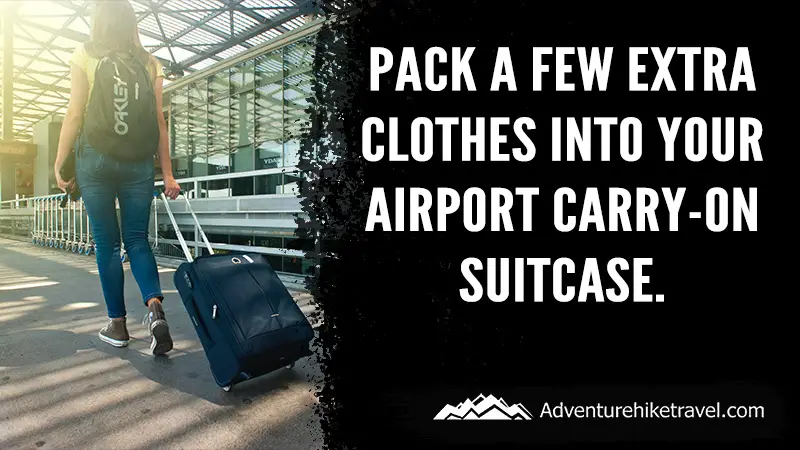 Pack a few extra clothes into your airport carry-on suitcase. Several years ago, a foreign exchange student flew from Europe to stay with us for one month over the summer. She had a bright yellow suitcase, easily identifiable. However, her checked-in luggage never made it to the right destination. After consulting with airline officials, it was discovered the suitcase had been put on the wrong flight and was sent to another location halfway across the United States.