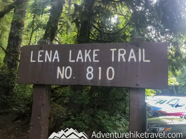 To backpack to Upper Lena Lake Trail #811 you begin your journey at the trailhead for Lower Lena Lake Trail #810. At the trailhead, there's a vault toilet and parking lot that can hold only about 30 cars. Make sure you get there early. This trailhead gives access to many trails and parking can fill up quickly on weekends and during the prime summer months.