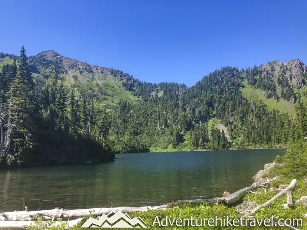 Backpacking Upper Lena Lake - Olympic National Park in Washington State. Upper Lena Lake is a gorgeous alpine lake located in Olympic National Park. This beautiful picturesque lake makes for an excellent summer backpacking destination for adventurous souls. The lake is crystal clear with vivid hues of blue and green. You can see every rock and even several large rainbow trout swimming. This strenuous 14-mile hike with 3,943 feet of elevation gain is not for the beginner hiker. But for those who wish to go on a journey and see some of Olympic National Park's untouched beauty, this is the backpacking destination for you.