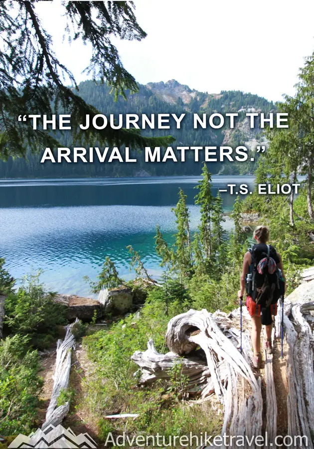 “The journey not the arrival matters." -T.S. Eliot #hiking #quotes #inspirationalquotes #hikingquotes #adventurequotes #outdoors #trekking
