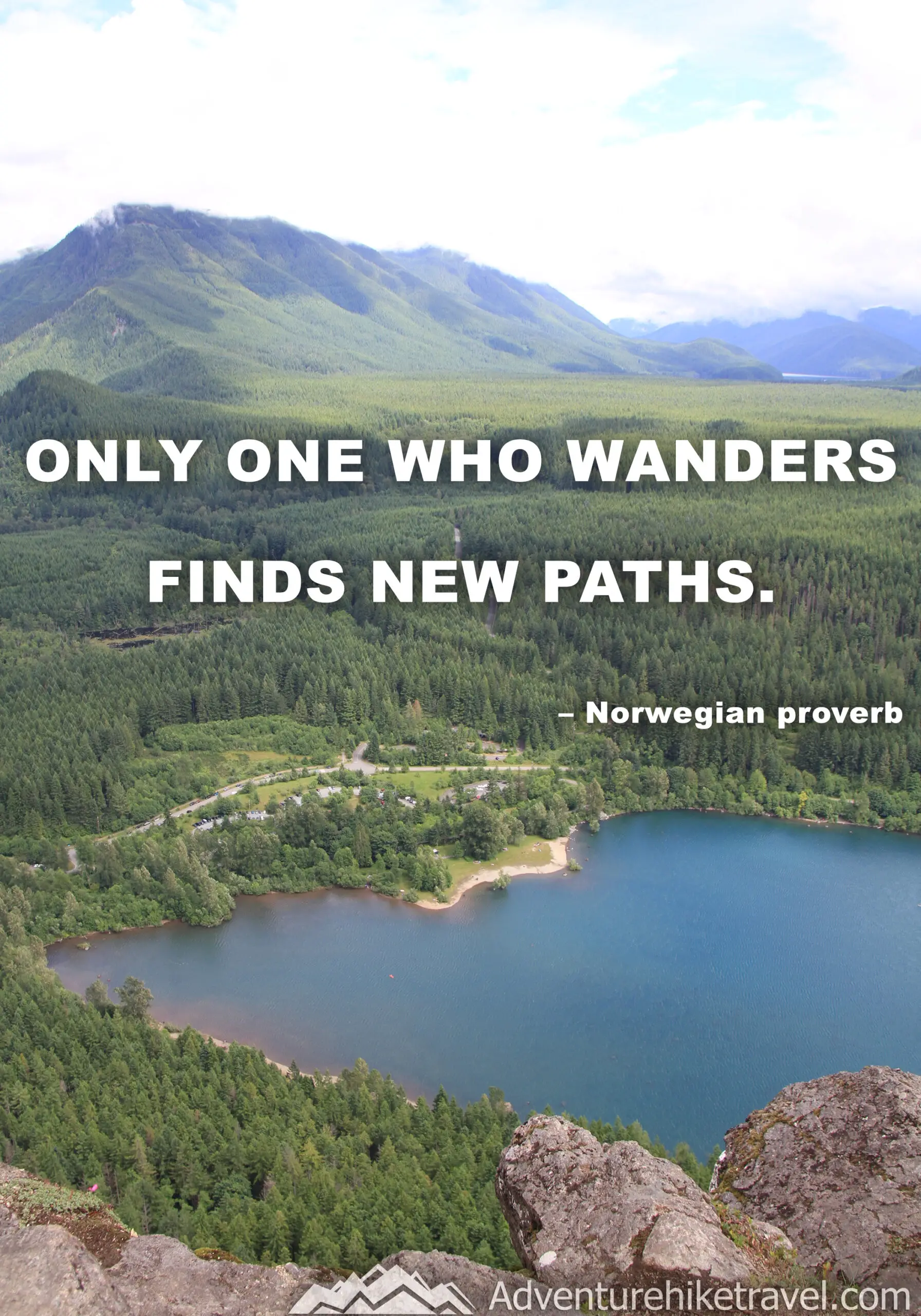 "Only one who wanders finds new paths." - Norwegian proverb #hiking #quotes #inspirationalquotes #hikingquotes #adventurequotes #outdoors #trekking