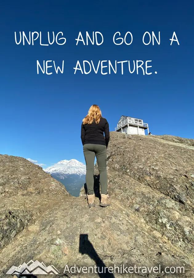 "Unplug and go on a new adventure." #hiking #quotes #inspirationalquotes #hikingquotes #adventurequotes #outdoors #trekking