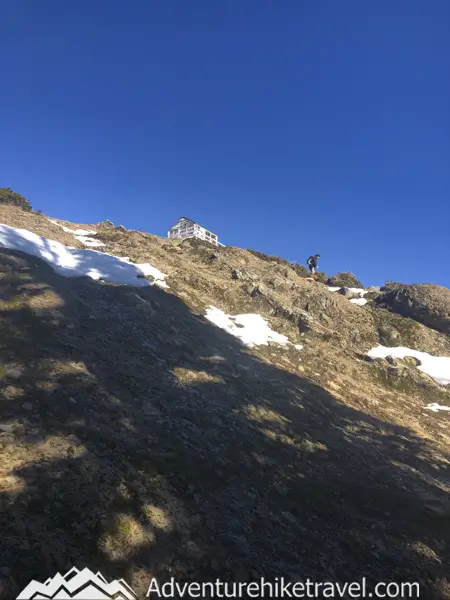 High Rock Lookout – Hiking in Gifford Pinchot National Forest. At the end of the hike you will emerge from the forested canopy and start climbing up rocky granite the rest of the way to the Fire Tower.