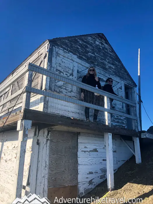 High Rock Lookout was built in 1929 and is one of the last three Fire towers remaining in Gifford Pinchot National Forest. This historic fire tower is no longer staffed by the forest services but the tower is often left open for day-use visitors. On the inside of the Fire tower, there is a logbook that hikers can sign. You can see notes, and names of visitors from all around the world scribbled on the sign-in pages.