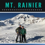 New to snowshoeing? Are you a local living in Washington State or visiting the Pacific Northwest during winter? Want something fun to do? Try snowshoeing at Mt. Rainier National Park.Our First-timer’s Guide to Snowshoeing at Mt. Rainier can give you the information you need to take off on your own snowshoeing adventure. #hiking #nature #mountains #adventure #travel #Mtrainier #traveltips #experiencewa #snowshoeing #pacificnorthwest #wastate #nationalparks #ustravel