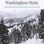 Looking for an easy snowshoeing destination with gorgeous views? Check out the Skyline Lake Trail in Washington State. This short yet steep hike has stunning mountain peaks and snow-covered boulder fields leading to a frozen lake. This is a great place to spend a fun-filled day in the mountains.