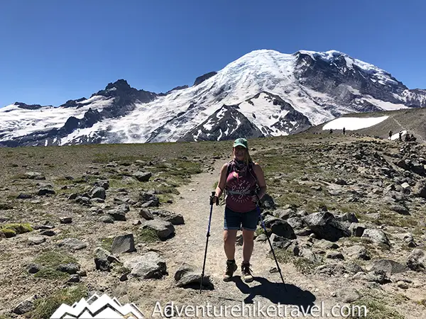 6 months after my ACL surgery I received the go-ahead to start hiking on trails that were more strenuous with elevation. My doctor told me just avoid boulder fields and any trail that has unstable soil where I could slip or have lots of tree roots. My first real hiking adventure after my knee surgery was to Second Burroughs at Mt. Rainier National Park. I did 7.71 miles with 1,336 feet of elevation gain to hike Second Burroughs in 6 hours and 59 minutes,