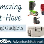 Are you planning a camping adventure with friends and family? Car camping is continually getting easier with the creation of new gadgets, tools, and accessories. In this blog post, I share 10 of my favorite camping items to give you some gear ideas to make your camping trip more enjoyable and comfortable.