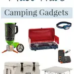 Are you planning a camping adventure with friends and family? Car camping is continually getting easier with the creation of new gadgets, tools, and accessories. In this blog post, I share 10 of my favorite camping items to give you some gear ideas to make your camping trip more enjoyable and comfortable.