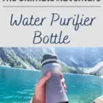 Stay healthy while traveling! Get a reliable Water-to-Go filter bottle for clean water on hikes and adventures. Don't risk getting sick from waterborne bacteria or parasites like Giardia. Read our gear review in the blog post.