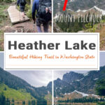 Heather Lake is a scenic 4.7-mile hike in Washington offering old-growth forest, wooden bridges, wildflowers, and a crystal-clear alpine lake near Mount Pilchuck.