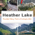 This 4.7-mile Washington trail leads to Heather Lake, where hikers are treated to wildflowers, waterfall crossings, and sweeping alpine lake views nestled below Mount Pilchuck.
