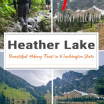 Heather Lake is a scenic 4.7-mile hike in Washington offering old-growth forest, wooden bridges, wildflowers, and a crystal-clear alpine lake near Mount Pilchuck.