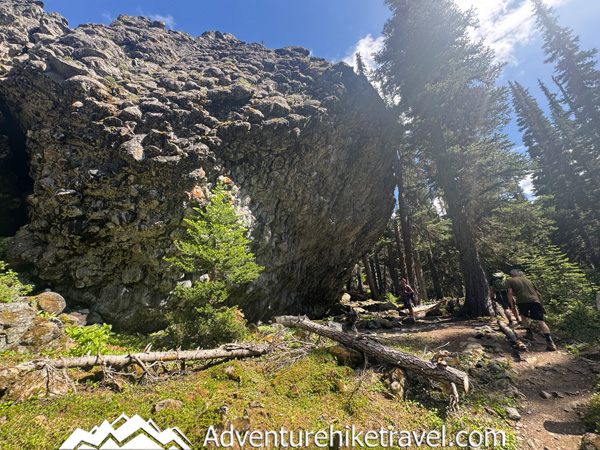 Shelter Rock around mile 7.8. Royal Basin Olympic National Park