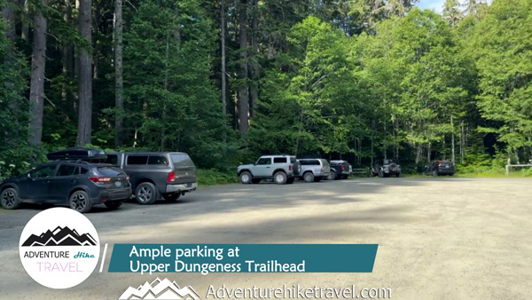 Planning your hike to Royal Lake or Upper Royal Basin? Upper Dungeness Trailhead offers ample parking, with a large lot just a short walk across the river bridge. Remember to display a Northwest Forest Pass or America the Beautiful Pass before heading into Olympic National Park’s alpine trails.