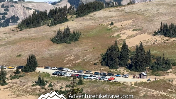 Obstruction Point Trailhead in Olympic National Park, the starting point for the Moose Peak and Moose Lake backpacking route