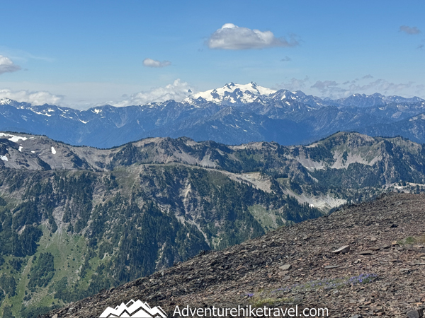 Moose Peak summit with panoramic views of Mount Olympus and surrounding peaks
