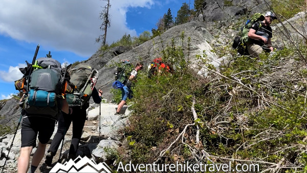 Looking for real spring trail conditions in the Enchantments? This post shares detailed trip information from our Snow Lakes Trail backpacking trip to the Core Zone, including mileage, elevation gain, snow conditions in mid-May, route highlights, and what to expect on an early season backpacking trip near Leavenworth, Washington.