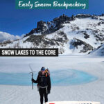 Planning a spring backpacking trip in Washington? This post shares trail conditions and key trip details from our backpacking trip through the Enchantments via the Snow Lakes Trail to the Core near Leavenworth, Washington. Includes mileage, elevation gain, snow conditions in mid-May, gear used, waterfalls, alpine lakes, mountain goats, and what to expect during early season backpacking in the Enchantments.
