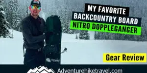 Looking for the top splitboard for your backcountry tours? The Nitro Doppleganger is built for lightweight climbs and smooth, powerful descents. Check out the full review! #TopSplitboard #SplitboardReview #BackcountryTouring